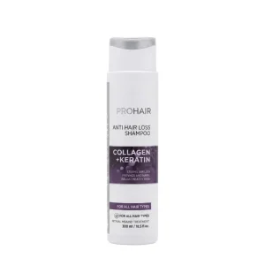 شامپو ضد ریزش مو پروهير مدل Collagen + Keratin حجم 300 میل