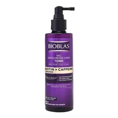 تونیک ضدریزش بیوبلاس مدل Biotin & Coffeine حجم ۲۰۰ میل