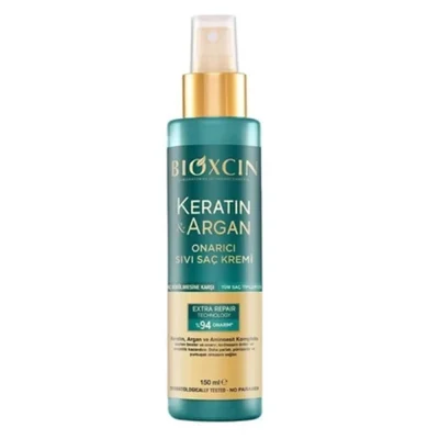 اسپری دوفاز ضدریزش بیوکسین مدل Keratin & Argan حجم ۱۵۰ میل