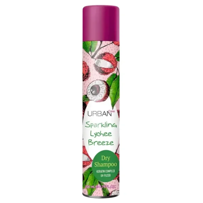 کراتین کمپلکس شامپو خشک اربن کر مدل Sparkling Lychee حجم ۱۵۰ گرم