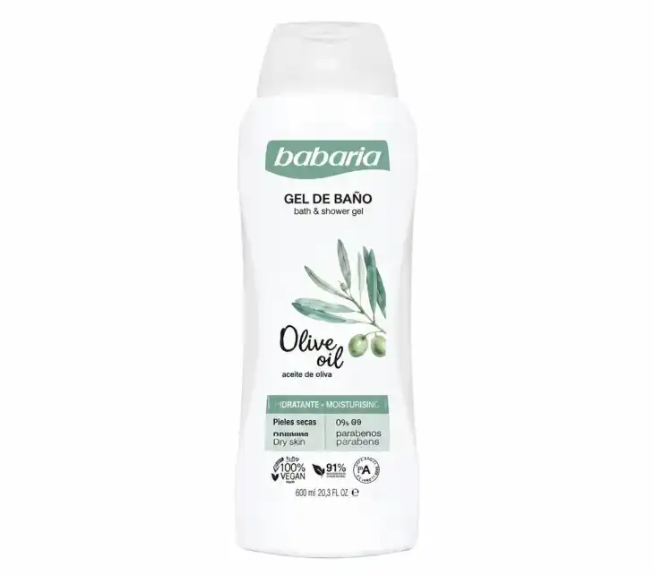 0d7e6839-26eb-4d5e-bb8c-59e1ccd8b0e4-800x800 copy شامپو بدن پوست خشک باباریا Olive Oil حجم 600میل - Image 1