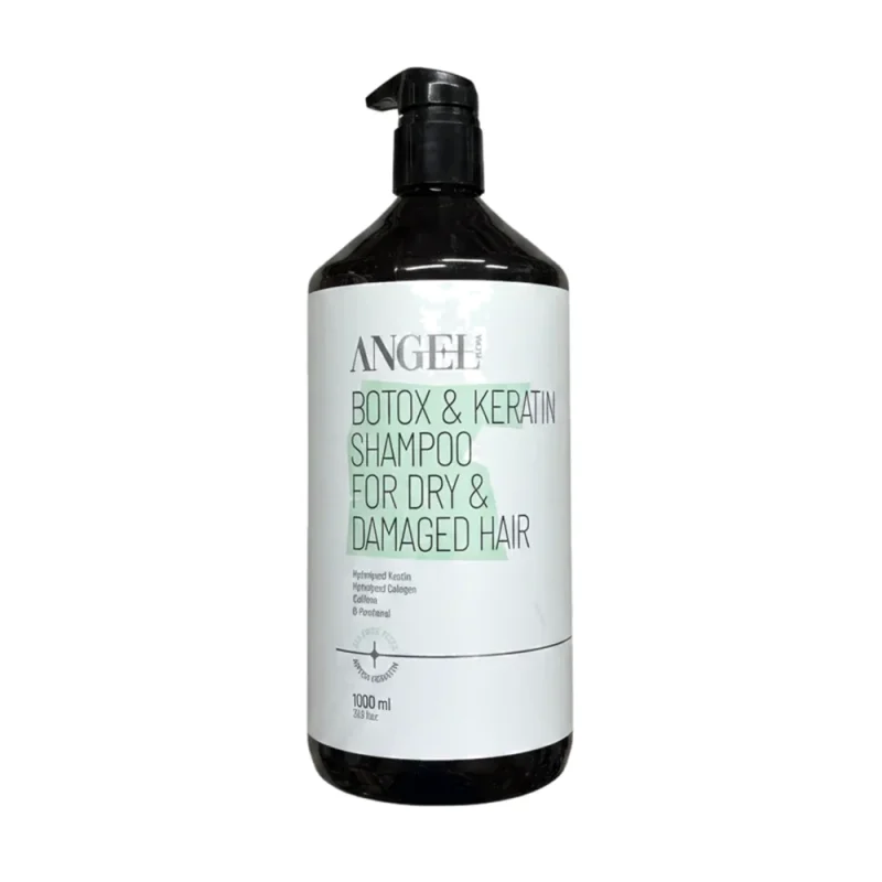 angel_shampoo_white_bg copy شامپو کراتین آنجل فلورا Botox & Keratin حجم 1000میل - Image 1