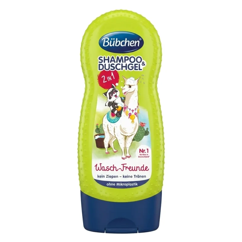 b04c8b10-ea86-4667-b92d-77e4fa152caa شامپو بدن کودک Bübchen مدل Wasch‑Freunde حجم 230میل - Image 1