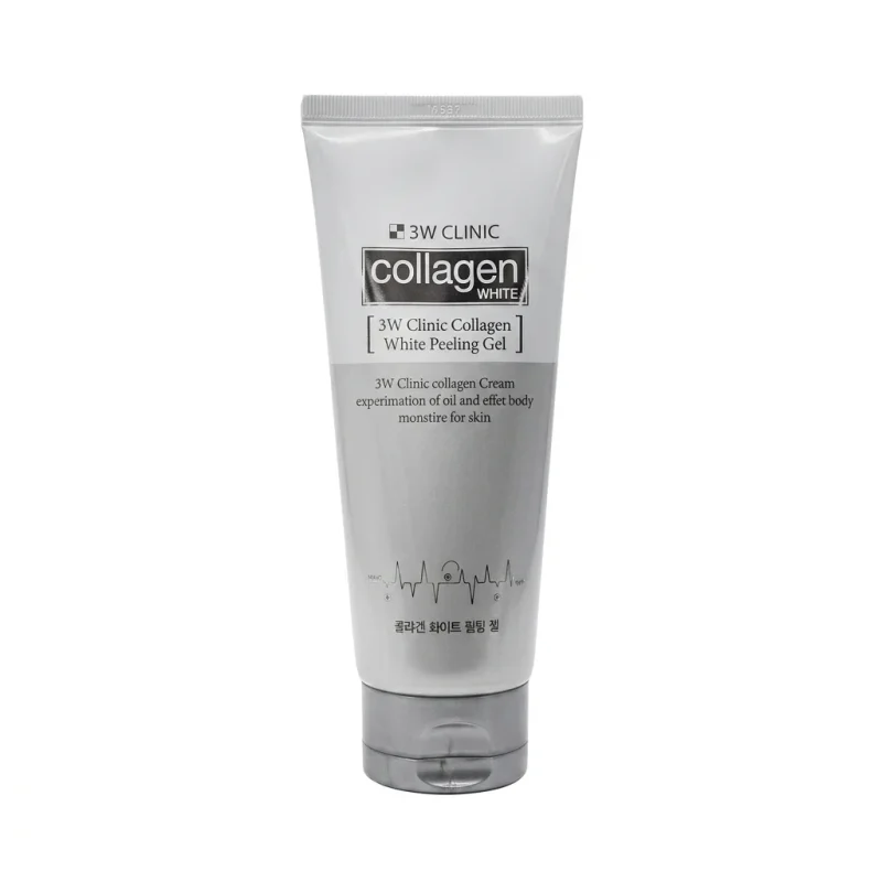 ژل لایه بردار تری دبلیو کلینیک ژل لایهبردار صورت 3W Clinic مدل Collagen white حجم 180میل - Image 1