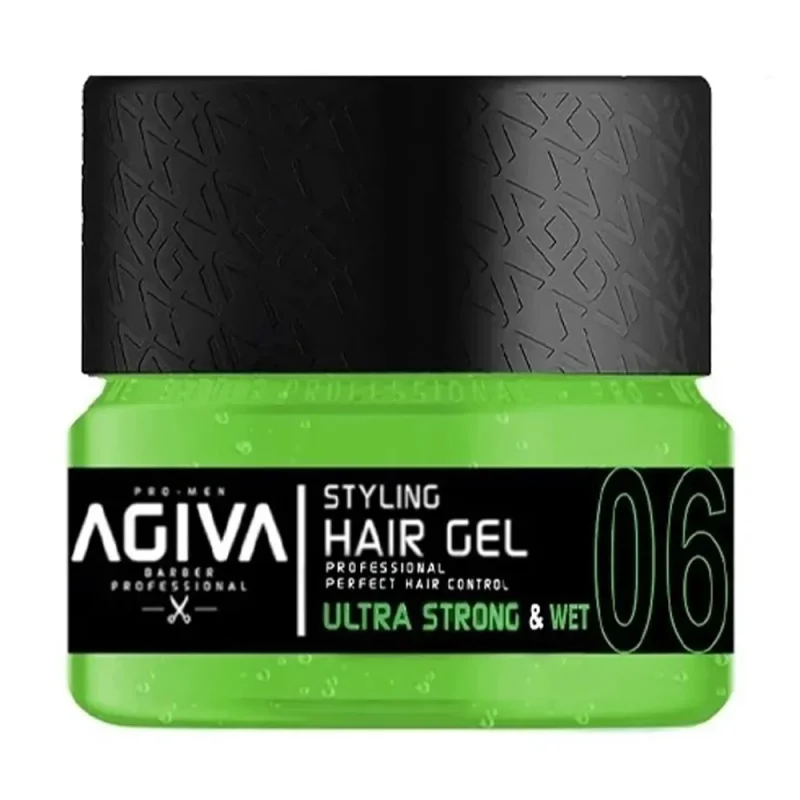 wet06 -- ژل مو آگیوا مدل Ultra Strong & Wet 06 حجم ۷۰۰ میل