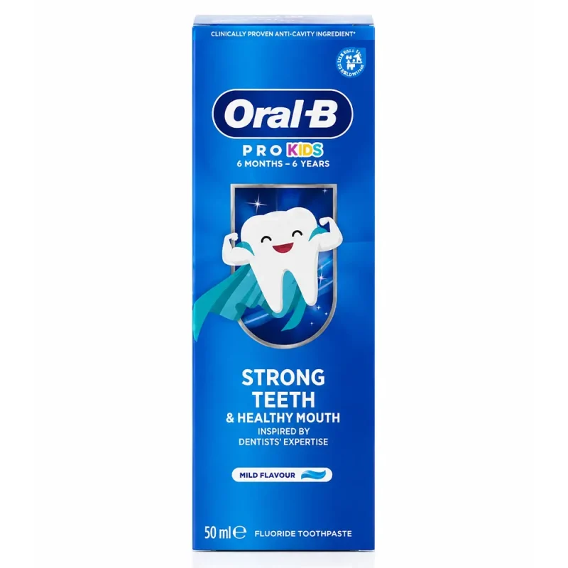 خمیردندان کودک اورال بی مدل Strong Teeth حجم ۵۰ میل خمیردندان کودک اورال بی مدل Strong Teeth حجم ۵۰ میل