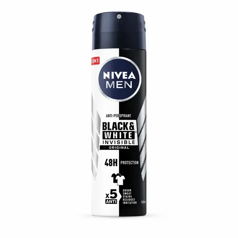 b193269a-50e6-4ec5-af35-1e68a0c80377 copy اسپری ضدتعریق مردانه نیوا مدل Black & white حجم 150میل - Image 1