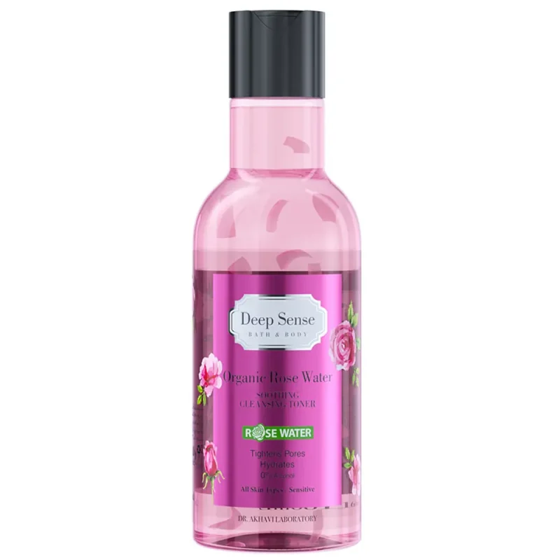 تونر گلاب دیپ سنس Rose Water حجم ۱۶۰ میل تونر گلاب دیپ سنس Rose Water حجم ۱۶۰ میل