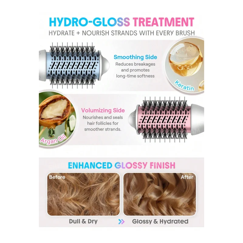سشوار برس‌دار شیگلم مدل Blowout Bliss Volumizing سایز 61 میلی‌متر2