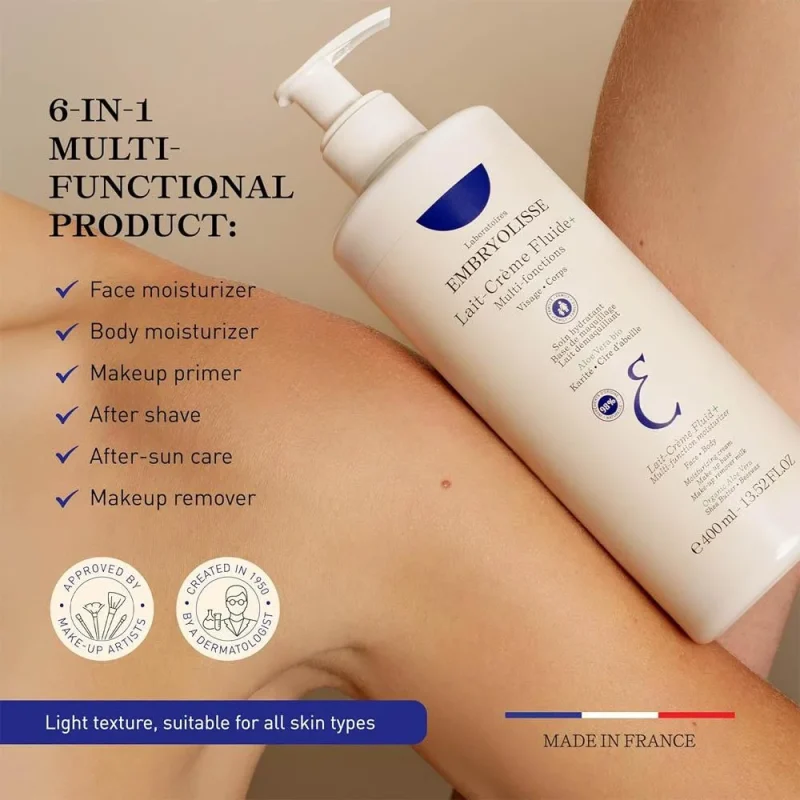 لوسیون صورت و بدن امبرلیوس مدل Lait-Crème Fluide+ حجم ۴۰۰میل - Image 3