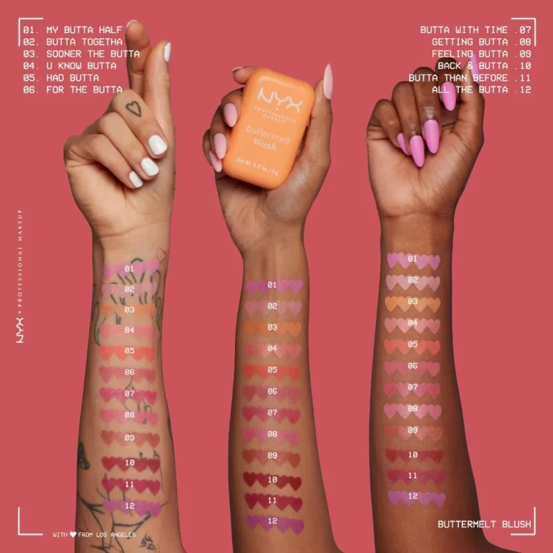 رژگونه نیکس پروفشنال میکاپ مدل Buttermelt Blush حجم ۵ گرم2
