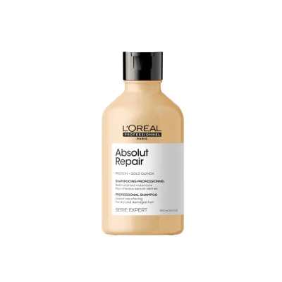 شامپو ترمیم‌کننده لورآل پروفشنال Absolut Repair Protein + Gold Quinoa حجم ۳۰۰ میلی‌لیتر