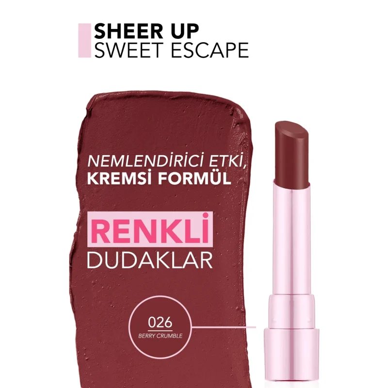 رژلب فلورمار مدل Sheer Up Sweet Escape حجم 3 گرم1