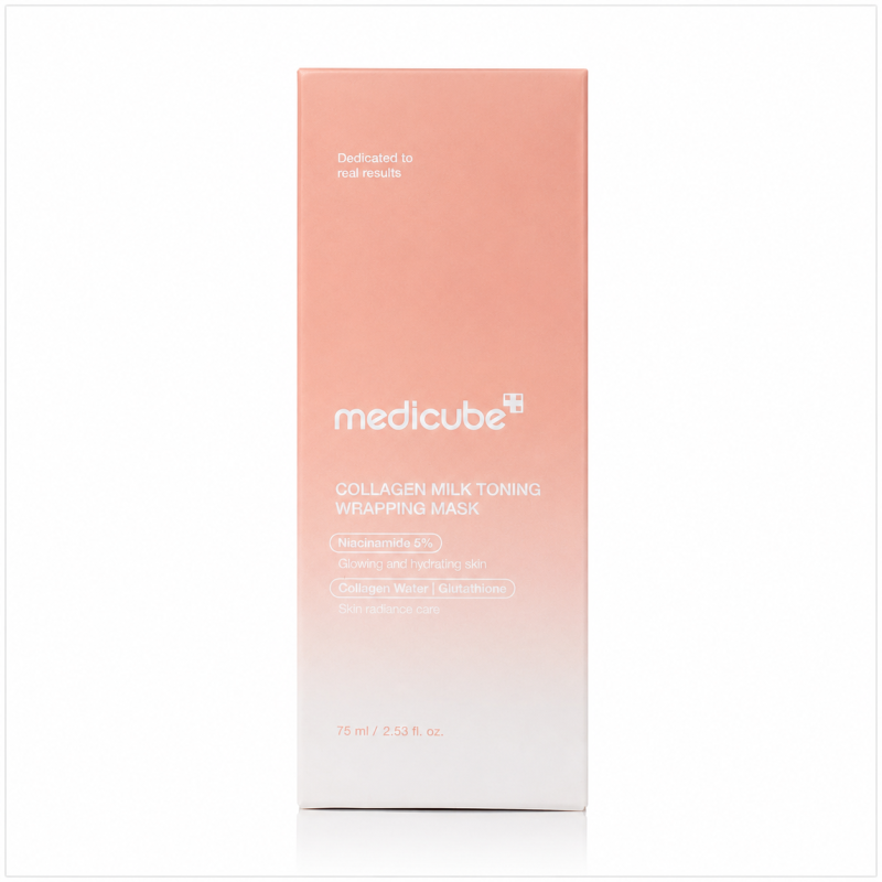 ماسک صورت کلاژن پیل‌آف مدیکیوب مدل Collagen Milk Toning حجم 75میل