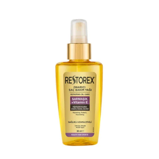 روغن ترمیمکننده مو رستورکس Restorex Sarmaşık + Vitamin E حجم ۸۰ میلیلیتر روغن ترمیمکننده مو رستورکس Restorex Sarmaşık + Vitamin E حجم ۸۰ میلیلیتر